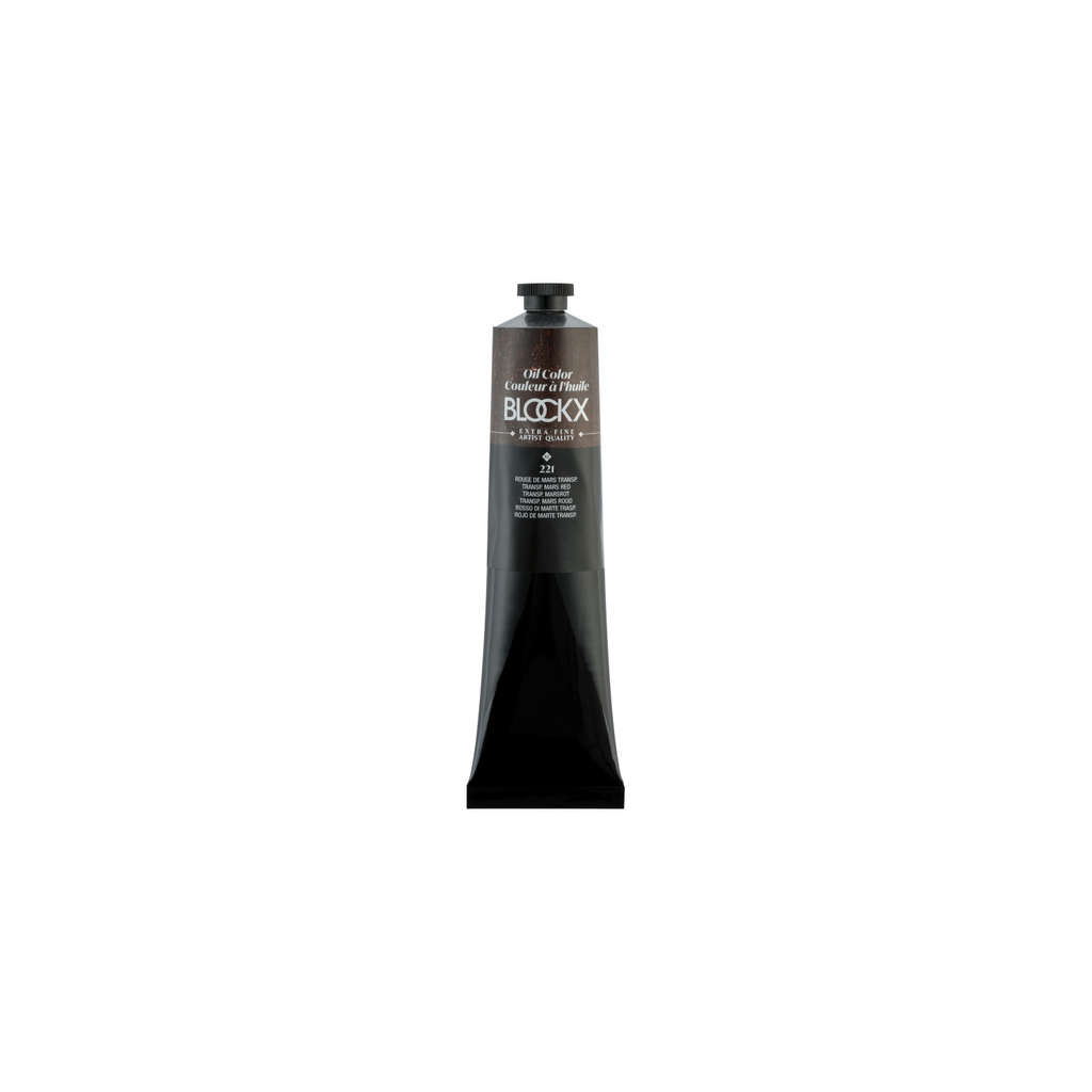 BLOCK Peinture à l'huile Extra-fine Rouge de Mars Transparent 212221BXC 200 ml