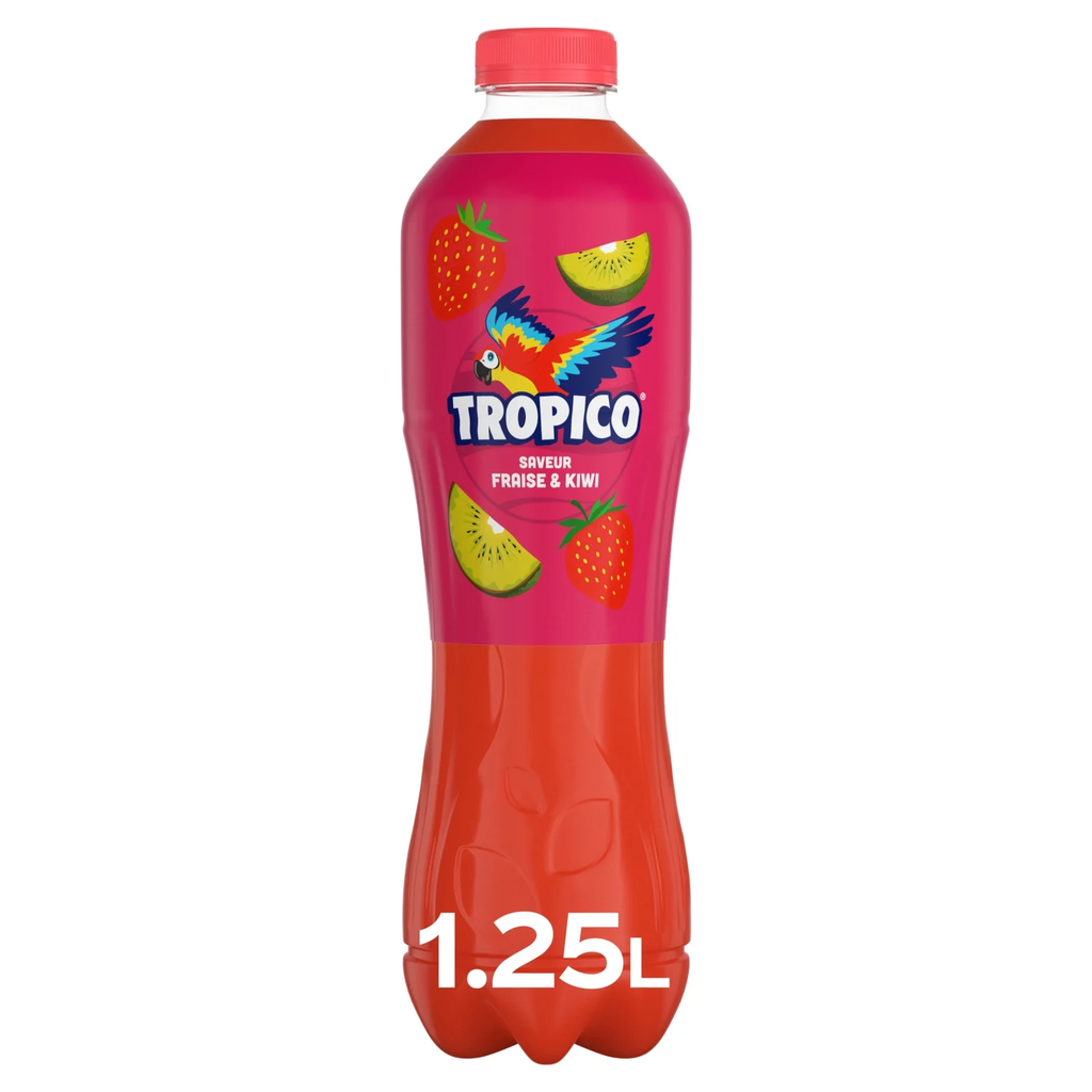 TROPICO Fruit drink strawberry & kiwi flavor 1.25 L