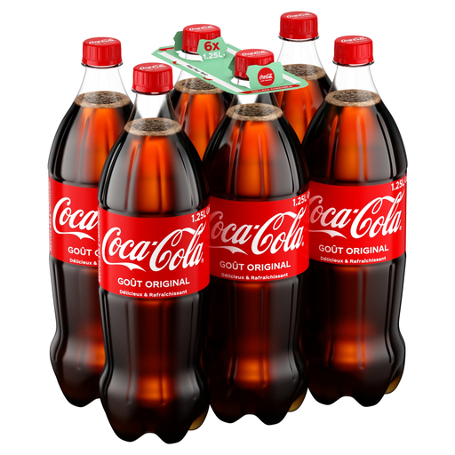 [5449000340740] COCA-COLA Soda au Goût Original 6 x 1,25 L