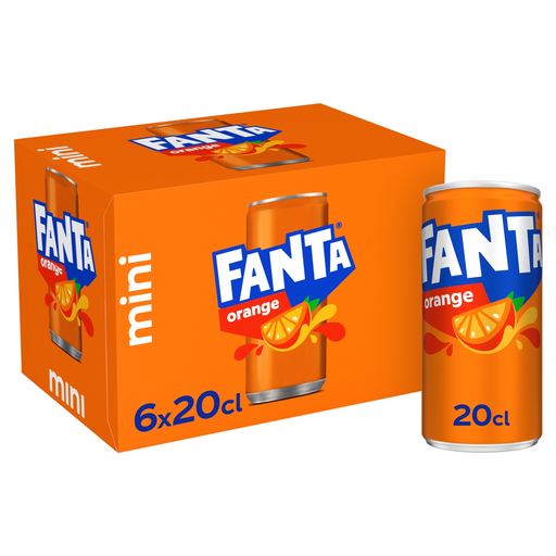 [5449000342669] FANTA Orange flavored carbonated drink 6 x 20 cl