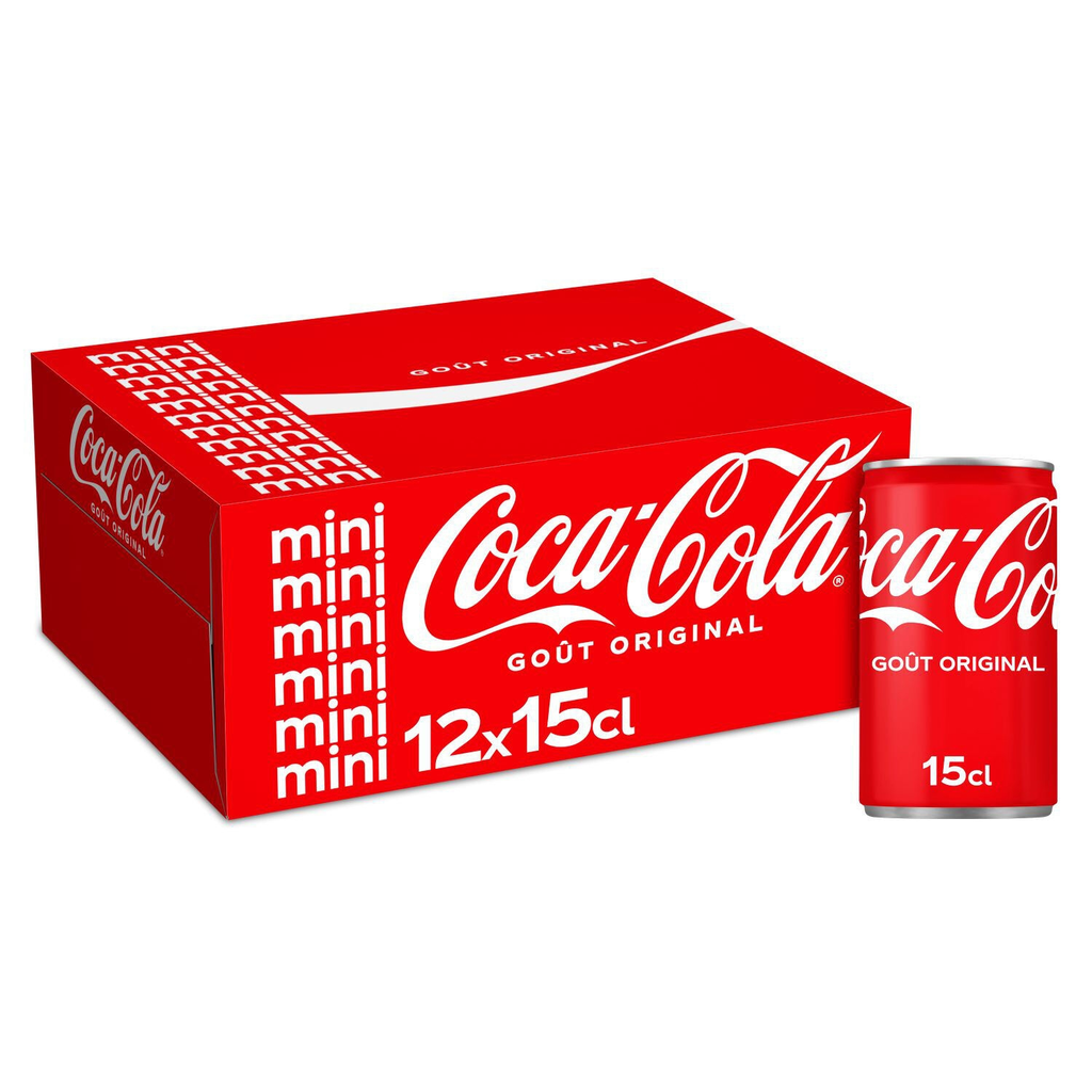 COCA-COLA Soda Refreshing drink with vegetable extracts 12 x 15 cl