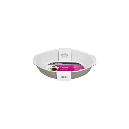 [3250391801879] DOMEDIA Oval Dish 28X17.5cm Grey