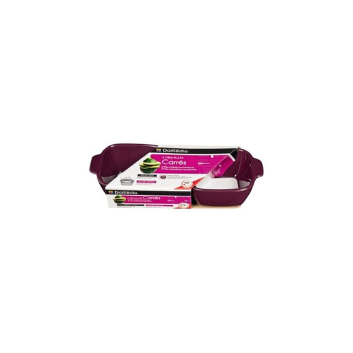 [3250391801930] DOMEDIA Mini Plats Carrés X2 Prune