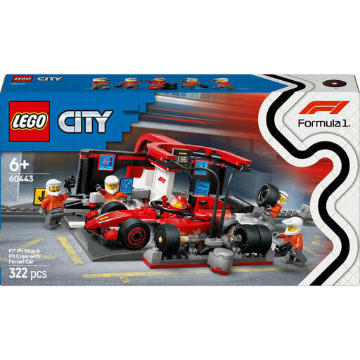 [5702017812496] LEGO City Parada en Boxes de F1 con Coche Ferrari 60443