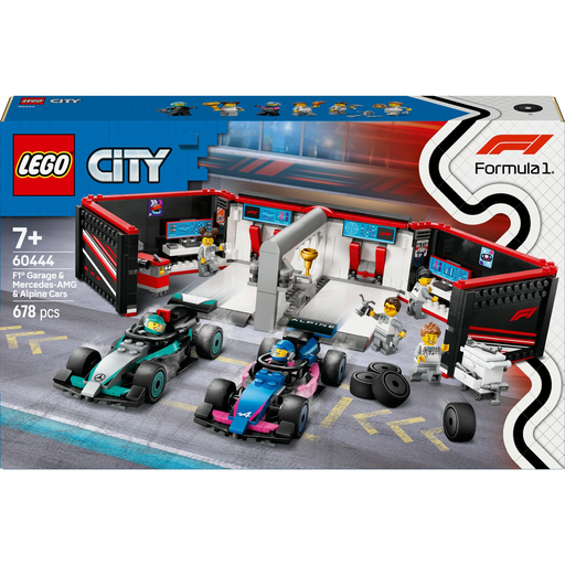 [5702017812502] LEGO City Formula 1 Garage and Mercedes-AMG and Alpine Cars 60444