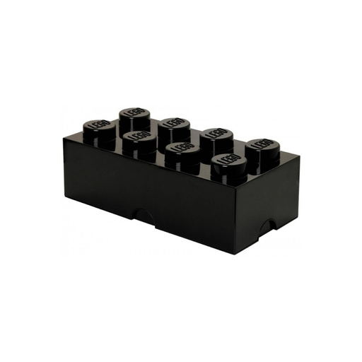 [5706773400430] LEGO Storage Brick Black Storage x8