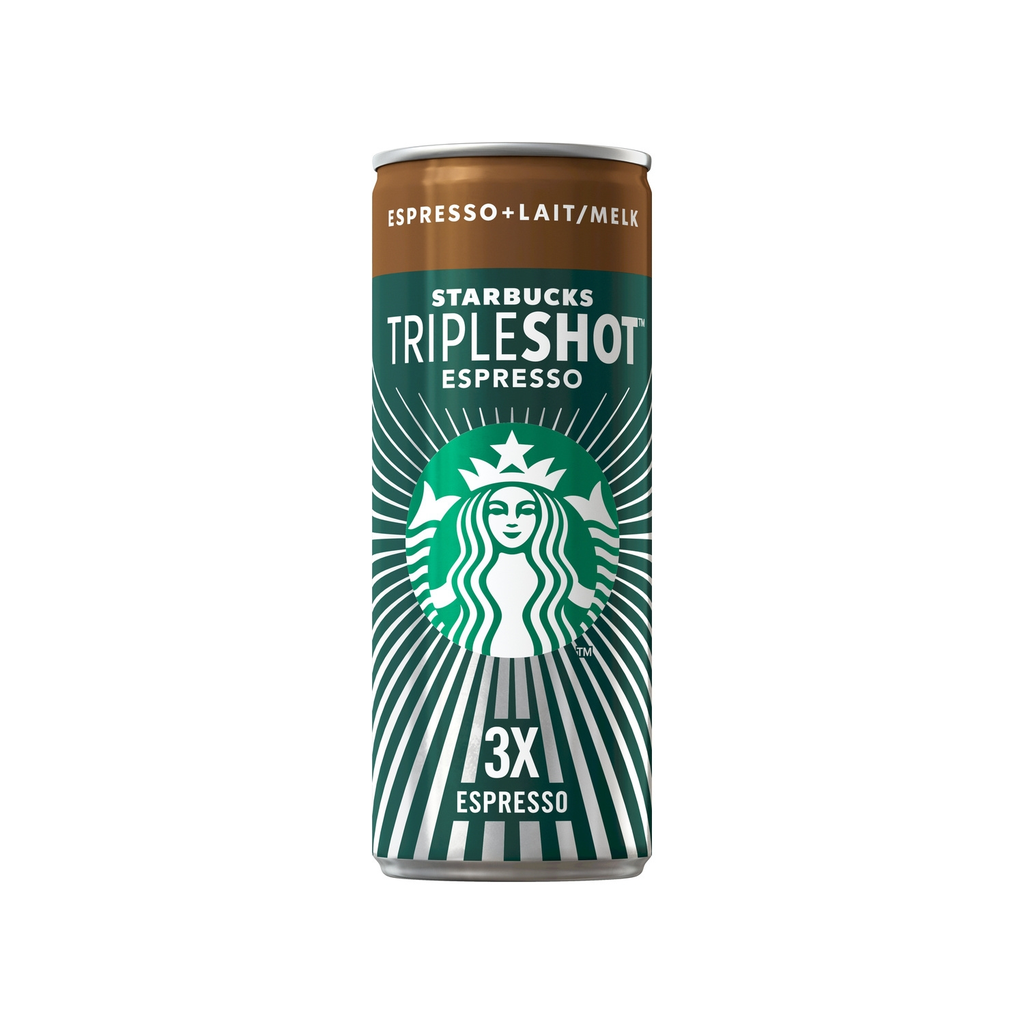 STARBUCKS Tripleshot Espresso Bebida Láctea de Café Arabica 0.3 L