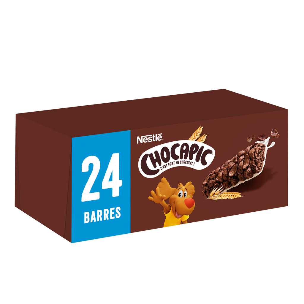 CHOCAPIC Barras de cereais com chocolate e leite 24 x 25 g