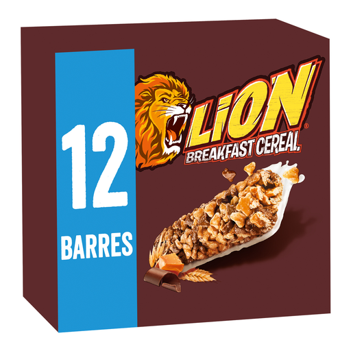 [5900020031464] NESTLE Barritas de Cereales Lion Caramelo y Chocolate 300 g