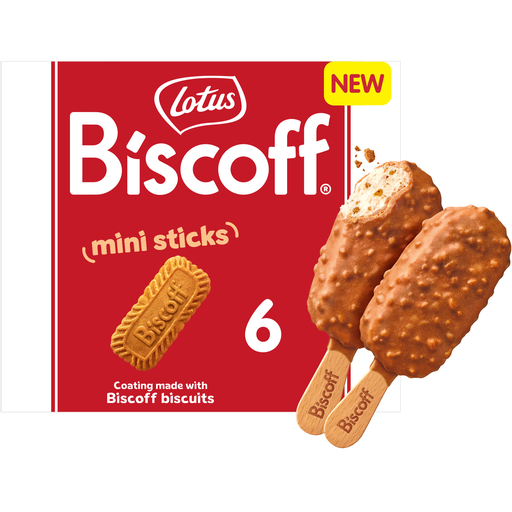 [5900130045504] LOTUS Helados en palito de caramelo con trozos de galleta Biscoff 6 x 50 ml