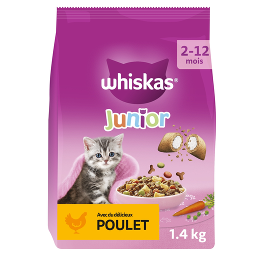 [5900951305825] WHISKAS Chicken Dry Cat Food for Kittens 1.4 kg