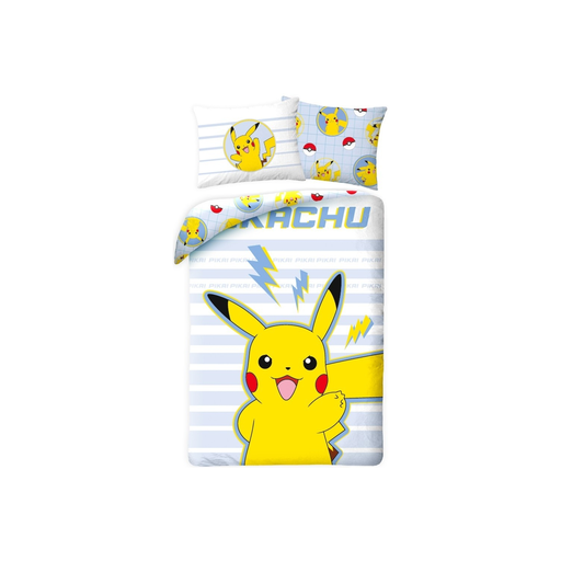 [5904209608140] POKEMON Duvet Cover 140x200cm + Pillowcase 70x90cm Yellow