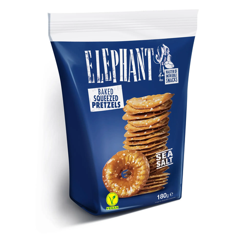 [5949040201082] ELEPHANT Bretzels planos com sal marinho 180 g