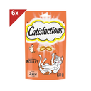 CATISFACTIONS Premios De Pollo Para Gatos Y Gatitos 6 bolsas de 0.06 kg
