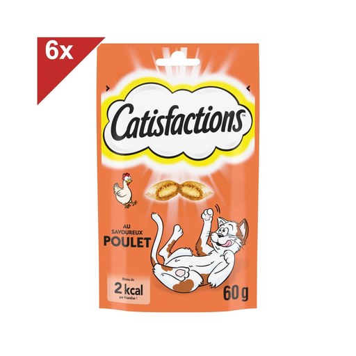 [5998749117781] CATISFACTIONS Miminhos De Frango Para Gato E Gatinho 6 saquetas de 0.06 kg