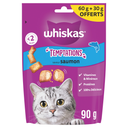 WHISKAS Friandises Temptations au saumon pour chat adulte 90 g
