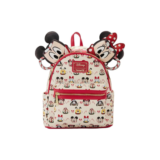 [0671803438378] LOUNGEFLY Disney Hot Cocoa Aop Backpack And Headband Set