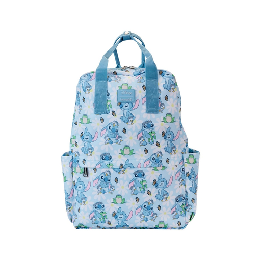 [0671803489097] LOUNGEFLY Disney Lilo & Stitch Springtime AOP Mini Backpack