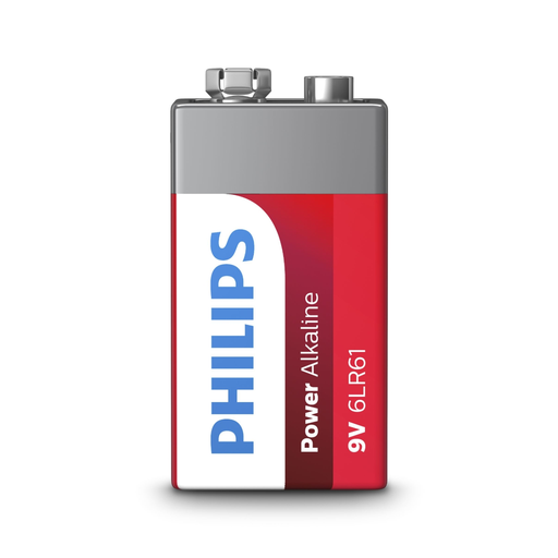 [6959033840036] PHILIPS Power Alkaline 9V Battery 6LR61P1B/05