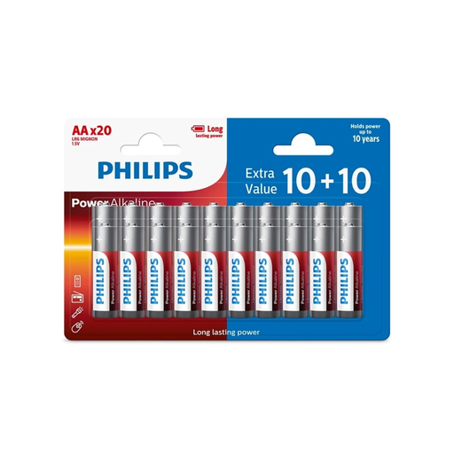 [6959033841019] PHILIPS Alkaline Batteries LR6 AA 1.5V 10+10