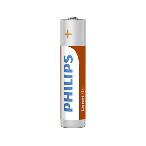 [6959033841156] PHILIPS Piles R03 1.5V Zinc AAA Longlife Ultra Durable - Pack de 12