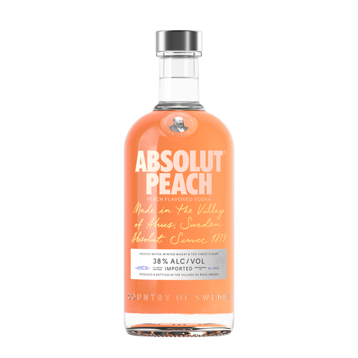 [7312040350179] ABSOLUT VODKA Vodka Aromatisée Pêche 0.7 L