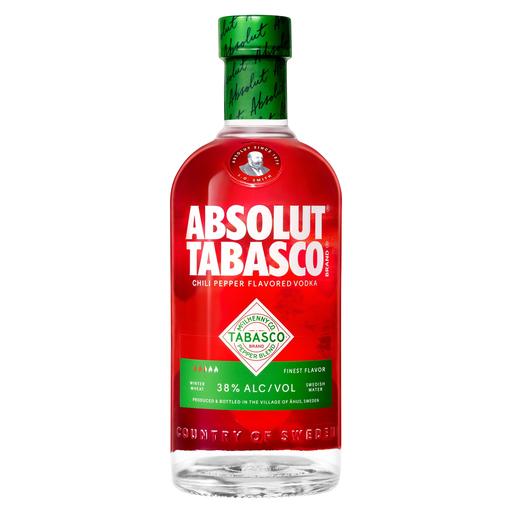 [7312040553273] ABSOLUT Vodka aromatisée Tabasco 38% 0.7 L