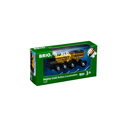 [7312350336306] BRIO Golden Battery Locomotive with Light and Sound, 1 unit
