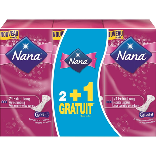 [7322540723090] NANA Extra Long Pantyliners x72