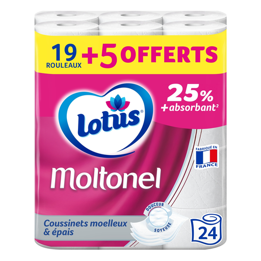 [7322540834390] LOTUS Papier Toilette Moltonel Fraîcheur Pure x24