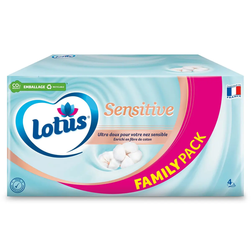 [7322541005164] LOTUS Mouchoirs ultra doux format familial 110