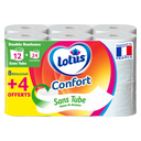 LOTUS Papel higiénico Confort Sin Tubo 12 rollos