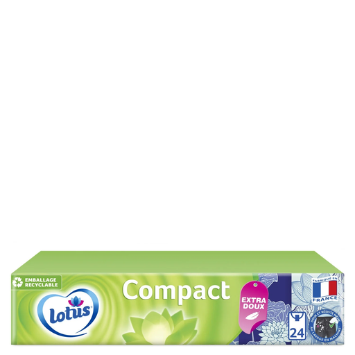 [7322542005705] LOTUS Mouchoirs blancs 4 épaisseurs 24 étuis