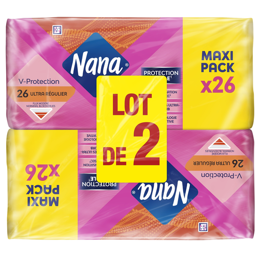 [7322542566121] NANA V-Protection Ultra Regular Sanitary Pads 2x26 pads