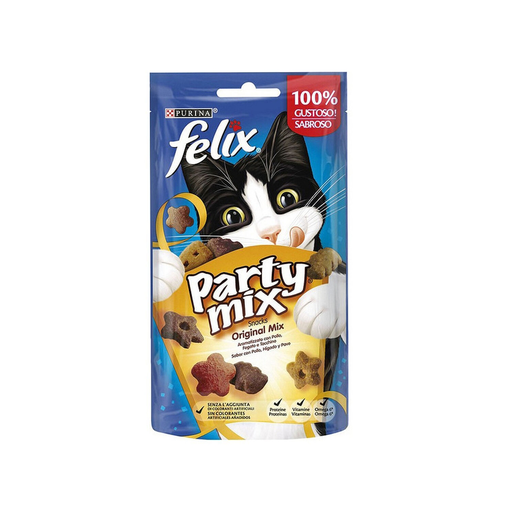 [7613033736926] PURINA Cat Treats Party Mix Original Chicken 60 g