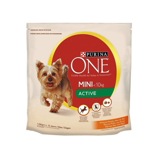 [7613034146519] PURINA ONE Ração para Cão Adulto Mini Active Frango 6 x 1,5 kg