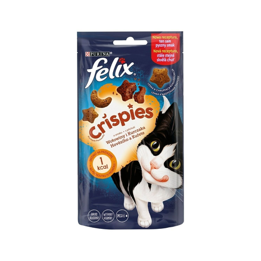 [7613034753816] PURINA Alimento Para Gato Felix Crispies Frango Vitela 45 g