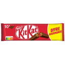 KITKAT Bolacha estaladiça coberta com chocolate de leite 10 peças 41.5 g