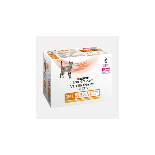 [7613035613270] PURINA Veterinary Diets Cat OM ST/OX Obesity Management Chicken 10x85g