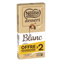 NESTLE DESSERT Tablette de chocolat blanc pâtissier 2 x 180 g
