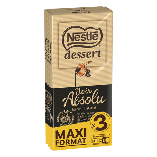 [7613036431651] NESTLE DESSERT Absolu Chocolat Noir 3 x 170 g
