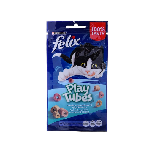 [7613036707480] PURINA Alimento Para Gato Play Tubes Peixe 50g