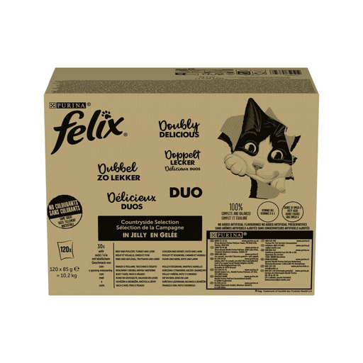 [7613038576596] PURINA Felix Fantastic Duo Mix Countryside Aliment humide pour chat