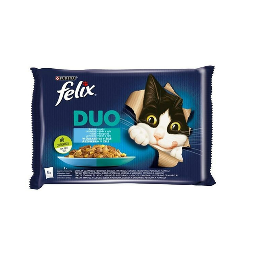[7613039757796] PURINA Cat Food Fantastic Salmon 4 x 85 g
