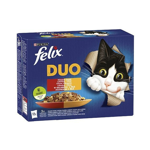 [7613039758083] PURINA Cat Food Chicken Turkey Veal Lamb Liver Bird 12 x 85 g