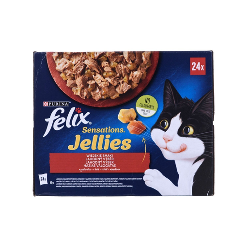 [7613039916148] PURINA Cat Food Chicken Veal Lamb Duck 24 x 85 g