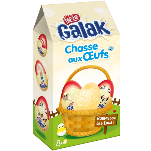 [7613287102089] GALAK White Chocolate Egg Hunt 120 g