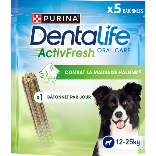 [7613287758361] DENTALIFE Activ Fresh bâtonnets à mâcher hygiène bucco dentaire chien moyen 115 g