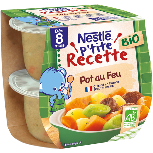 [7613287930941] NESTLE Refeição para bebé Pot au Feu P'tite Recette Bio 380 g