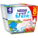 NESTLE P'tit Brassé Fresa 8 x 100 g